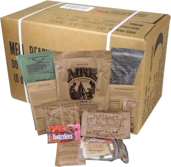 Ammo Can Man MREs (Meals Ready-to-Eat) Box A, Genuine U.S. M...