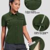 Haimont Women's Sun Protection Fishing Hiking Shirts Button ...
