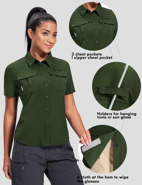 Haimont Women's Sun Protection Fishing Hiking Shirts Button ...