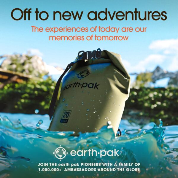 Earth Pak Waterproof Dry Bag - Roll Top Waterproof Backpack ...