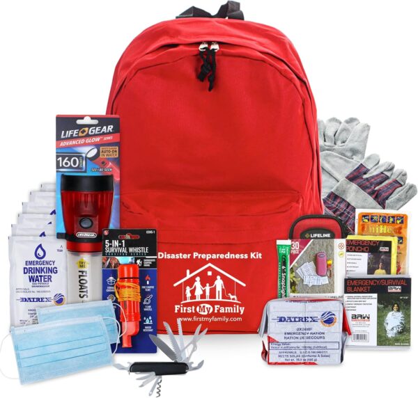 First My Family All-in-One Premium 1-Person Emergency Surviv...
