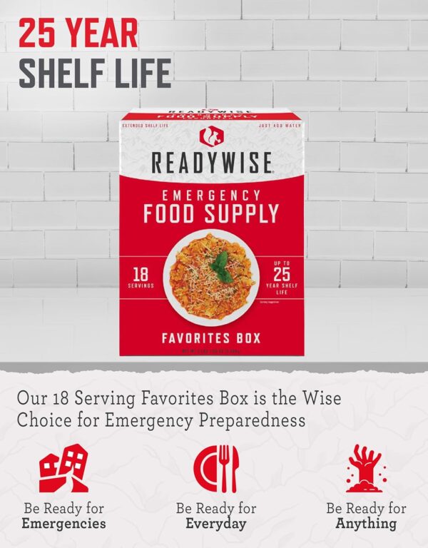READYWISE - Favorite’s Box, 18 Servings, MRE, Emergency Food...
