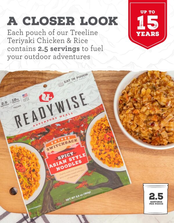 READYWISE - Adventure Meal, Spicy Asian Style Noodles, 2 Ser...