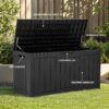 YITAHOME 80-Gallon Waterproof Resin Outdoor Storage Box, Loc...
