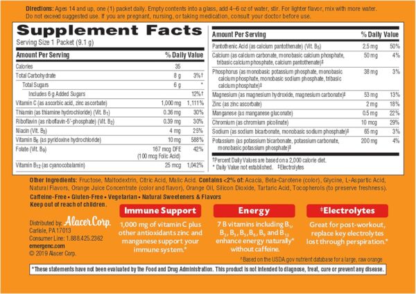 Emergen-C 1000mg Vitamin C Powder for Daily Immune Support C...
