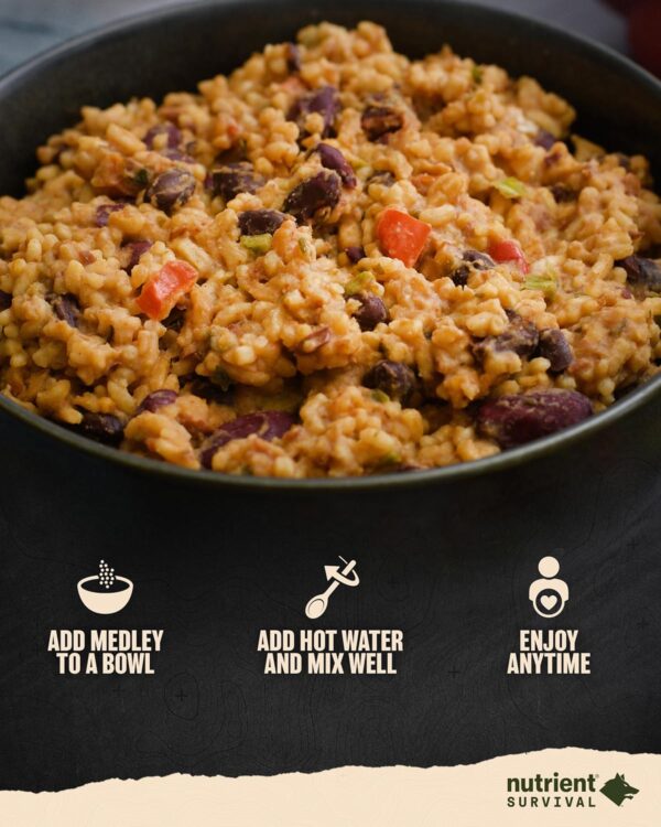 Nutrient Survival MRE Southwestern Medley Ready to Eat Meals...