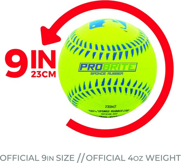 Franklin Sports - Pro Brite - Neon Rubber Teeball - MLB - Yo...