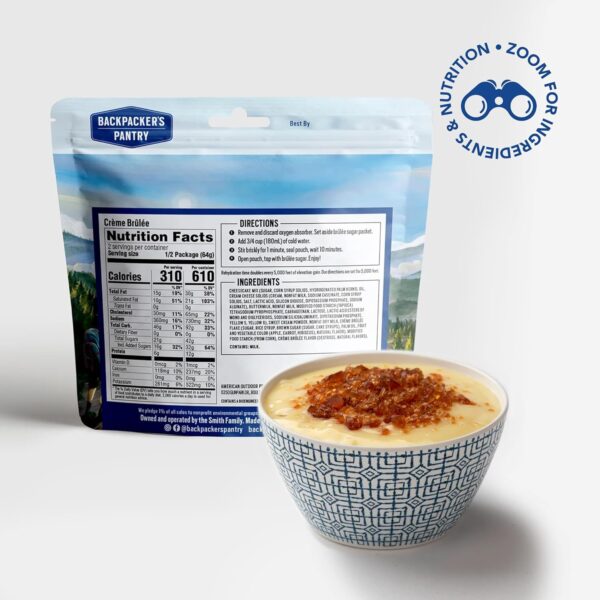 Backpacker's Pantry Creme Brulee - Freeze Dried Backpacking ...