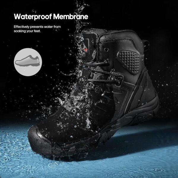 NORTIV 8 Men's Safety Steel Toe Work Boots Breathable Ankle ...