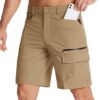 EKLENTSON Mens Hiking Cargo Shorts Lightweight Quick Dry Bre...