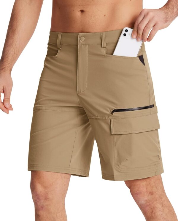 EKLENTSON Mens Hiking Cargo Shorts Lightweight Quick Dry Bre...