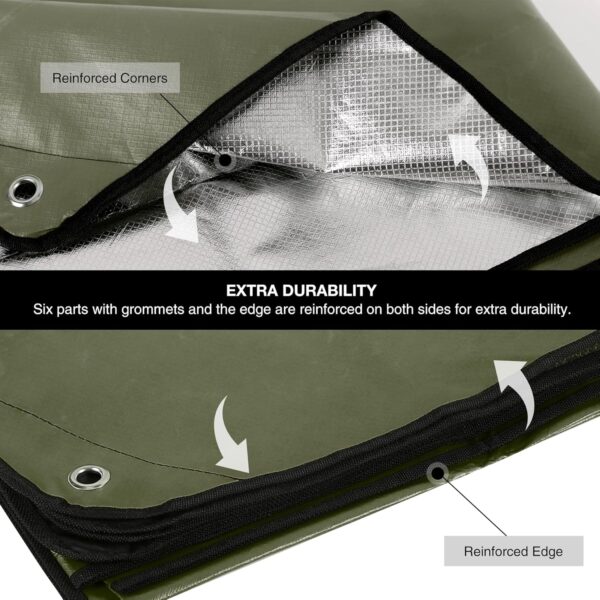 RedSwing 6 Pack Heavy Duty Waterproof Emergency Thermal Tarp...