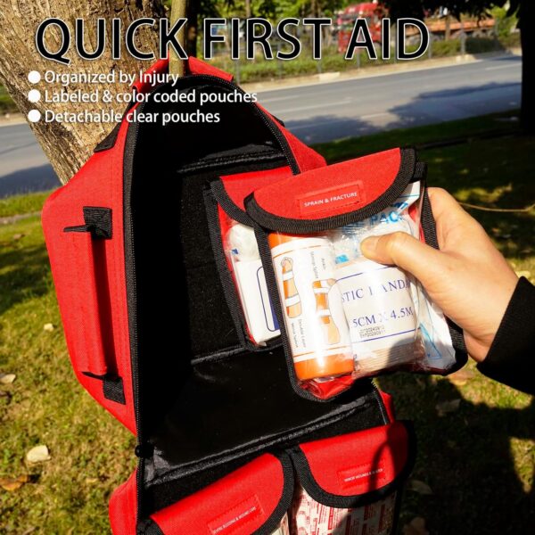Professional Emergency First Aid Kit for Home, Travel, Campi...