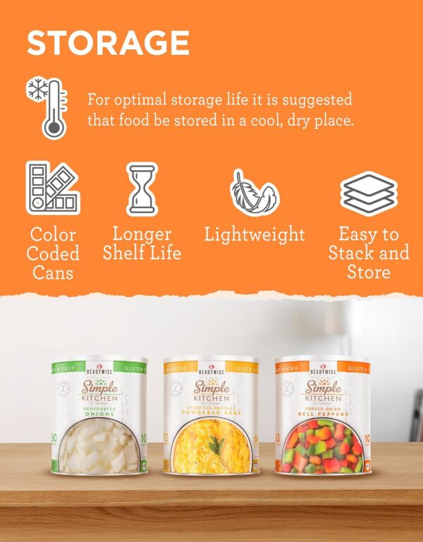 ReadyWise Simple Kitchen Omelet Mix - Powdered Eggs (72 Serv...