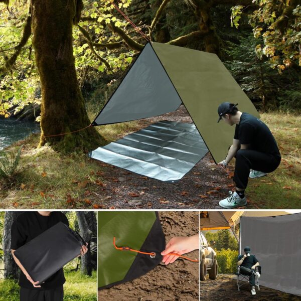 RedSwing 6 Pack Heavy Duty Waterproof Emergency Thermal Tarp...