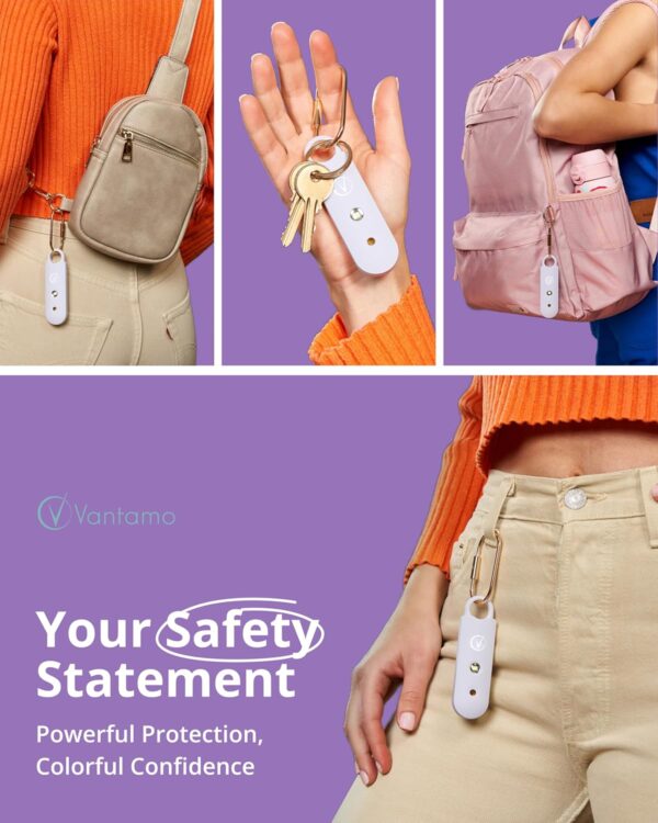 Vantamo Personal Alarm for Women - Extra Loud Double Speaker...