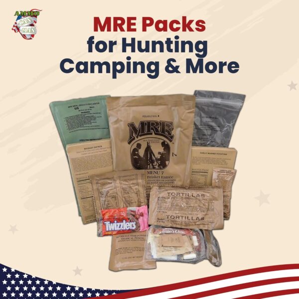 Ammo Can Man MREs (Meals Ready-to-Eat) Box A, Genuine U.S. M...
