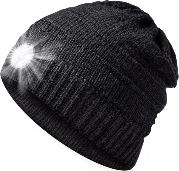 HIGHEVER LED Beanie Hat with Light: Christmas Stocking Stuff...