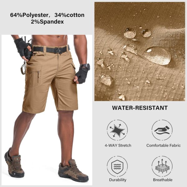 Men's Hiking Cargo Tactical Shorts with Multi Pockets Stretc...