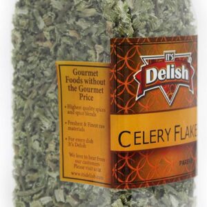 Dried Celery Flakes by It's Delish, 2 Oz Large Jar | Dehydra...