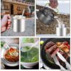 Odoland 16pcs Camping Cookware Mess Kit, Lightweight Pot Pan...