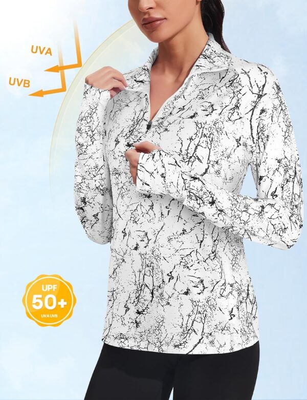 Viracy Womens Long Sleeve Workout Tops Quick Dry Half Zip Mo...