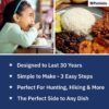 4Patriots Freeze-Dried White Rice #10 Can: Survival Rice Des...