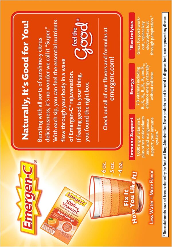 Emergen-C 1000mg Vitamin C Powder for Daily Immune Support C...