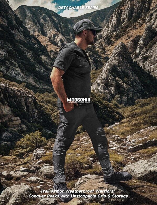 Moosehill Men's-Hiking-Pants Convertible Quick-Dry Water-Res...