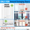 Home Security Door Reinforcement Lock 2Pack, Childproof Safe...