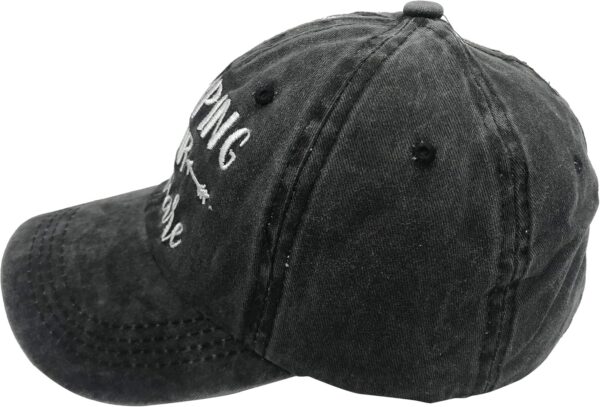 Camping Hair Don't Care Ponytail Hat Vintage Washed Distress...