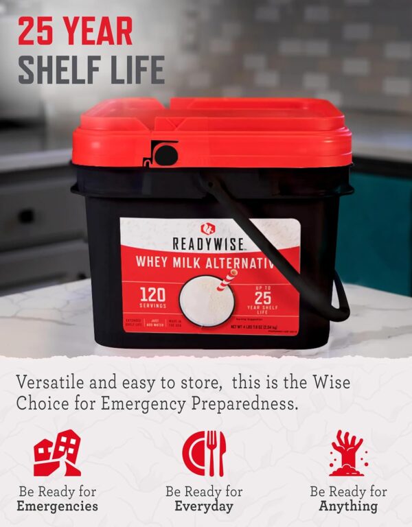 READYWISE - Whey Milk Alternative Bucket, 120 Servings, Emer...