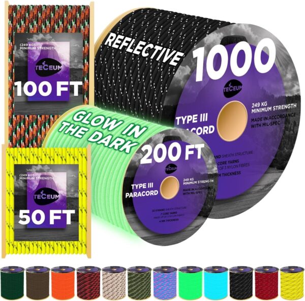 TECEUM Heavy Duty Rope 1000 – 1000ft / 200ft / 100ft / 50ft ...