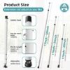 Sliding Door Security Bar,17-50 inch Adjustable Window Secur...