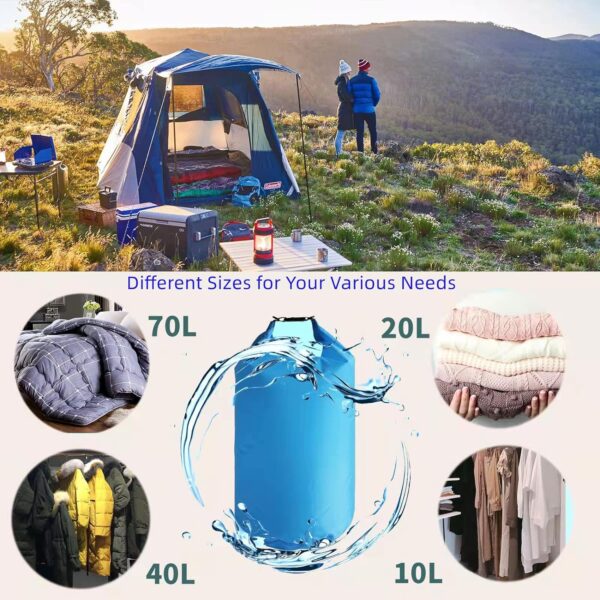 CMCOOPLX 10L/20L/40L/70LWaterproof Dry Bag, Lightweight Cano...