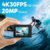 AKASO EK7000 4K30FPS 20MP WiFi Action Camera with EIS Ultra ...