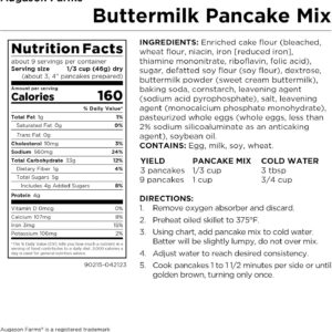 Augason Farms Buttermilk Pancake & Waffle Mix Resealable Pou...