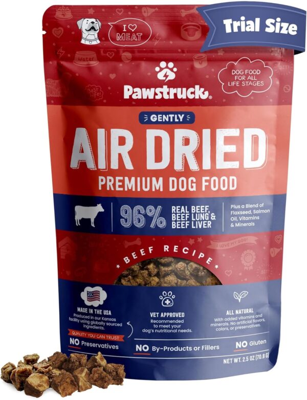 Pawstruck Air Dried Dog Food with Real Beef, Grain Free, Mad...
