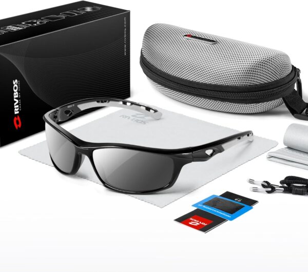 RIVBOS Sunglasses for Men Women Polarized UV Protection Spor...
