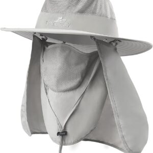 Fishing Hat,Sun Cap with UPF 50+ Sun Protection and Neck Fla...