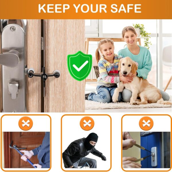 Portable Door Lock Upgraded Stoppers, Hotel Doors Locks for ...