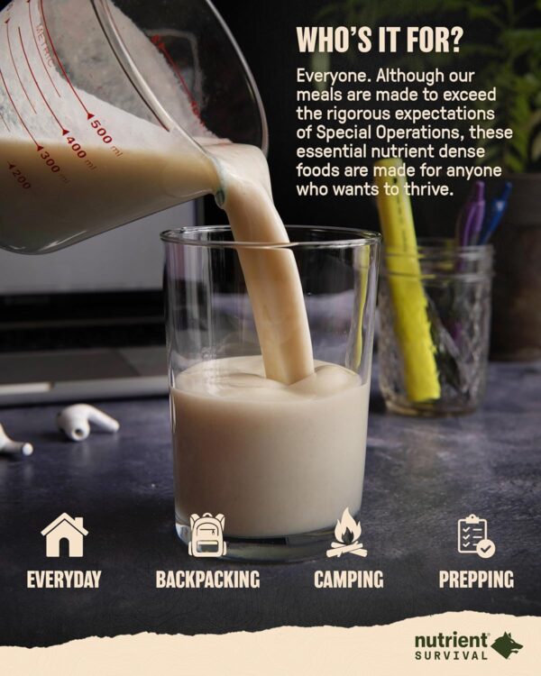 Nutrient Survival Protein Shake, Creamy Vanilla, Whey Protei...