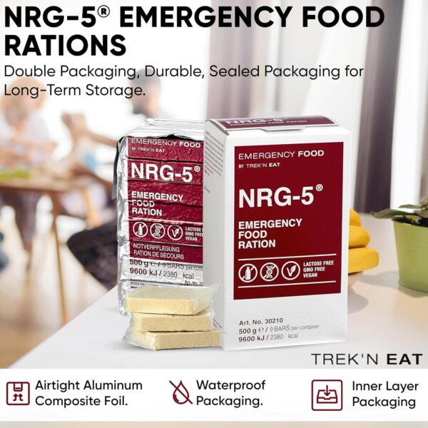 Katadyn NRG-5 Emergency Food Ration, tan