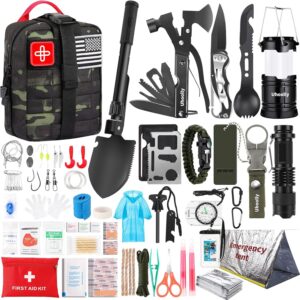 Survival Kit, Gifts for Men Women Teen Boys, 252 pcs Surviva...