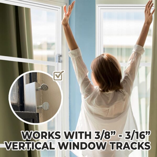 Window Locks, 10 Pack Window Locks for Vertical and Horizont...