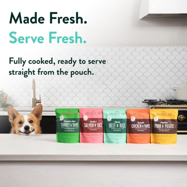 Portland Pet Food Company Mixed Wet Dog Food Pouches Variety...
