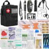 Survival First Aid Kit, Molle Medical Pouch 282PCS Outdoor E...