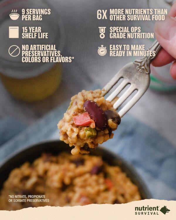 Nutrient Survival MRE Southwestern Medley Ready to Eat Meals...