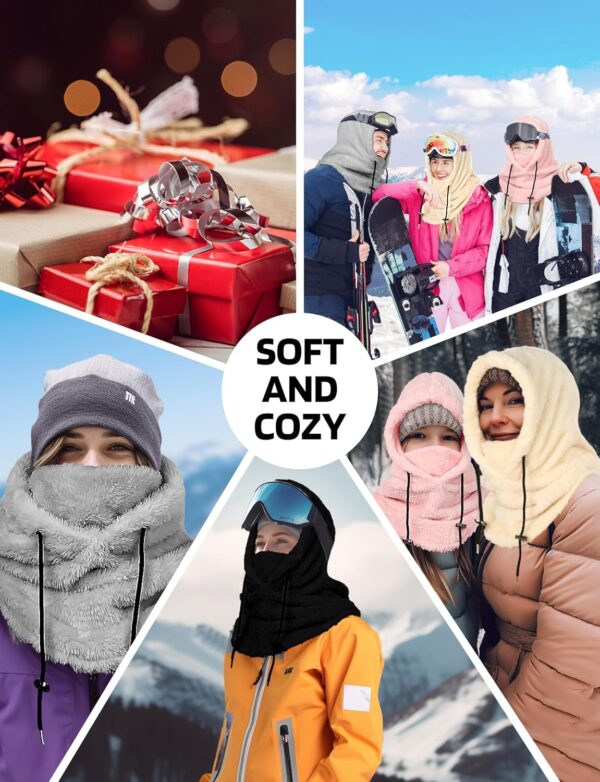 Balaclava Winter Ski Mask for Men Women, Fleece Face Mask Wo...