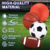 Lenwen 4 Pcs Sports Balls Set, Include Official Size Basketb...